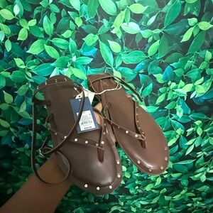 Universal Thread Brown Studded Sandals